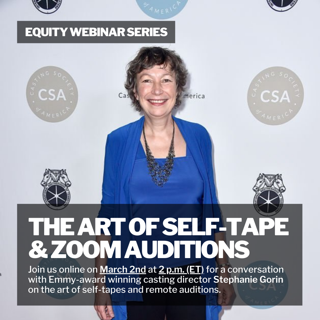 self-tape and zoom auditions